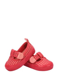 Spangenballerinas in Rot