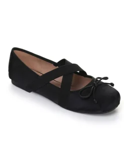 Spangenballerinas in Schwarz
