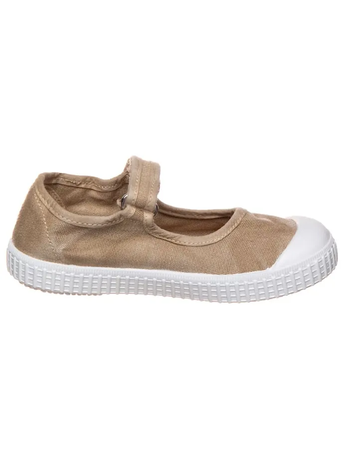 Spangenballerinas "Siringa" in Khaki