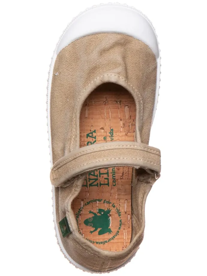 Spangenballerinas "Siringa" in Khaki