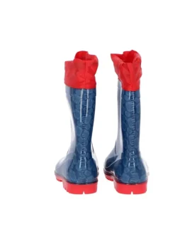 Spiderman Regenstiefel Wasserdichte Outdoor-Gummistiefel für Kinder in Blau