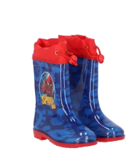 Spiderman Regenstiefel Wasserdichte Outdoor-Gummistiefel in Blau