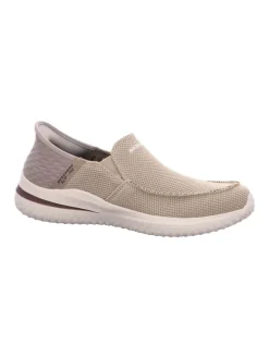 Sportliche Slipper in Beige