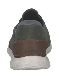 Sportliche Slipper in salbei/moor/nuss/rauch