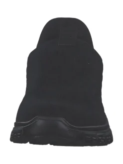 Sportliche Slipper in schwarz/schwarz