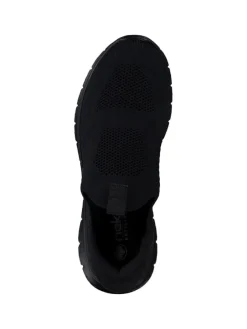 Sportliche Slipper in schwarz/schwarz