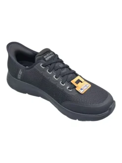 Sportliche Slipper in Schwarz