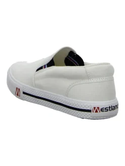 Sportliche Slipper in Weiß