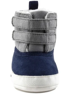 Stiefel in Dunkelblau/ Grau