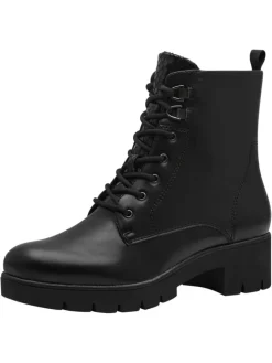 Stiefelette in BLACK MATT struc.