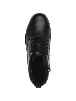 Stiefelette in BLACK MATT struc.