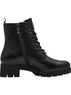 Stiefelette in BLACK MATT struc.