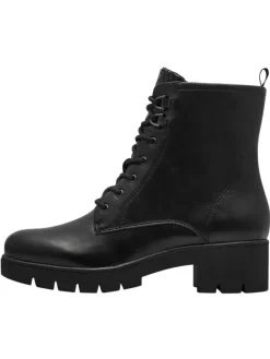 Stiefelette in BLACK MATT struc.