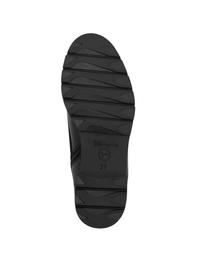 Stiefelette in BLACK MATT struc.