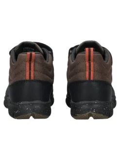 Stiefelette in Blau/Braun