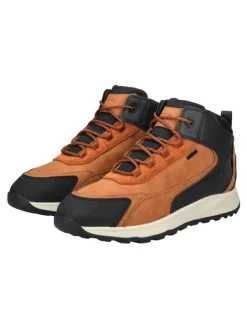 Stiefelette in Braun/Schwarz