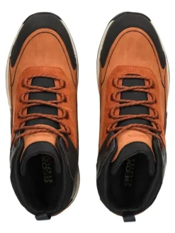 Stiefelette in Braun/Schwarz