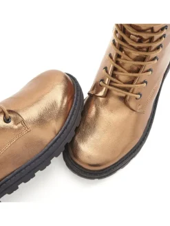 Stiefelette in bronzefarben