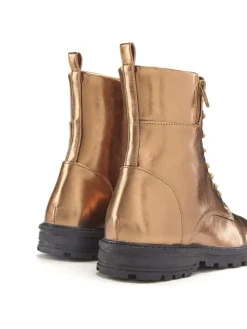 Stiefelette in bronzefarben