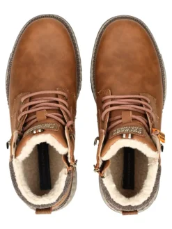 Stiefelette in Cognac