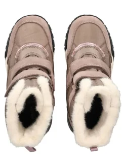 Stiefelette in Dunkelbeige