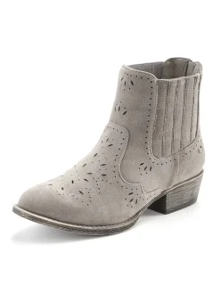Stiefelette in grau
