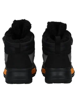 Stiefelette in Grau/Orange