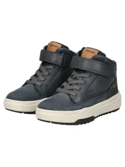 Stiefelette in Navy/Schwarz