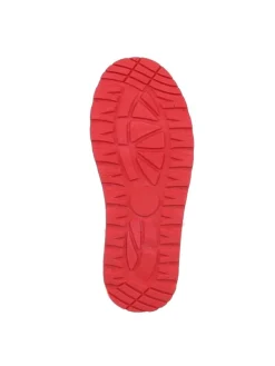 Stiefelette in Rot und Weiß