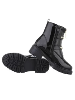 Stiefelette in Schwarz