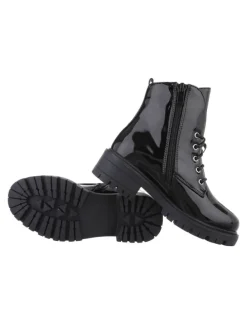 Stiefelette in Schwarz
