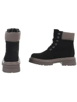 Stiefelette in Schwarz