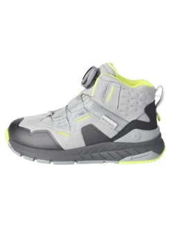 Stiefelette in Schwarz/Rot