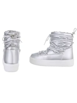 Stiefelette in Silber