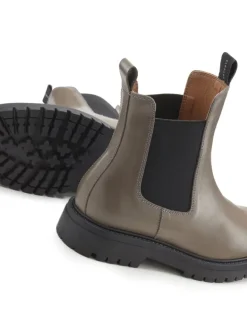 Stiefelette in taupe