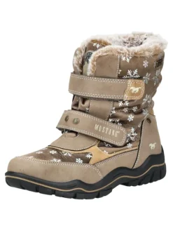 Stiefelette in Taupe