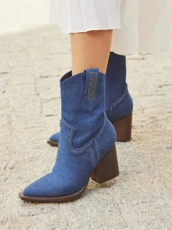 Stiefeletten in Blau