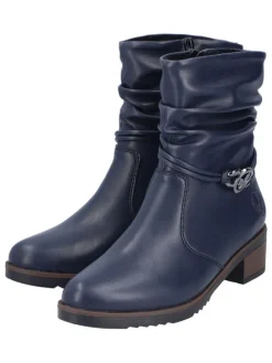 Stiefeletten in Dunkelblau