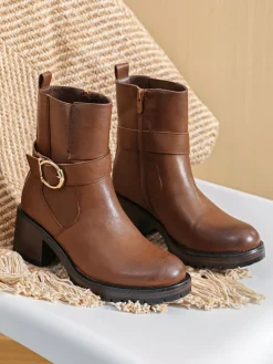 Stiefeletten in Hellbraun