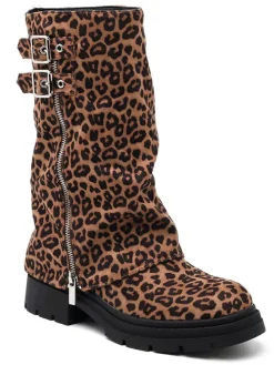 Stiefeletten in Hellbraun/ Schwarz