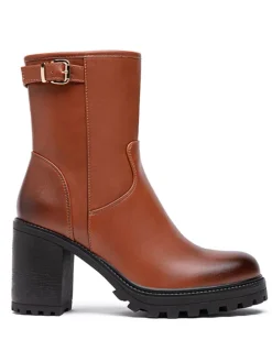 Stiefeletten in Hellbraun