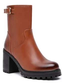 Stiefeletten in Hellbraun