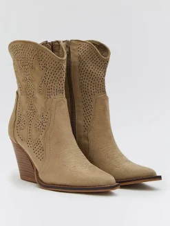 Stiefeletten in Khaki
