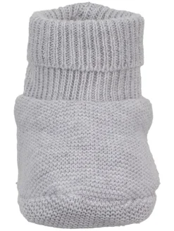 Strick-Hausschuhe in Grau