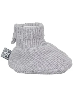 Strick-Hausschuhe in Grau