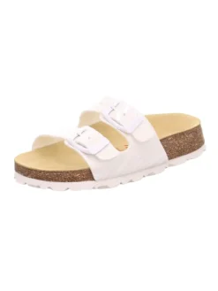 Tieffußbett Pantolette FUSSBETTPANTOFFEL in Weiß