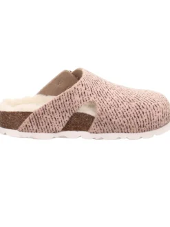 Tieffußbett Pantolette FUSSBETTPANTOFFEL in Braun/Mehrfarbig