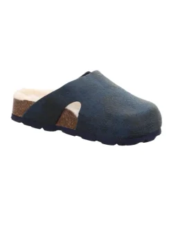 Tieffußbett Pantolette FUSSBETTPANTOFFEL in Blau/Mehrfarbig