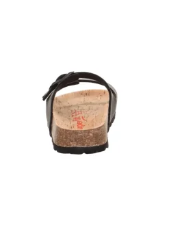 Tieffußbett Pantolette FUSSBETTPANTOFFEL in Schwarz