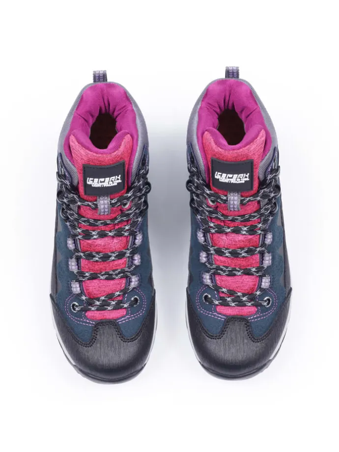 Wanderschuhe "Wynne" in Schwarz/ Dunkelblau/ Pink